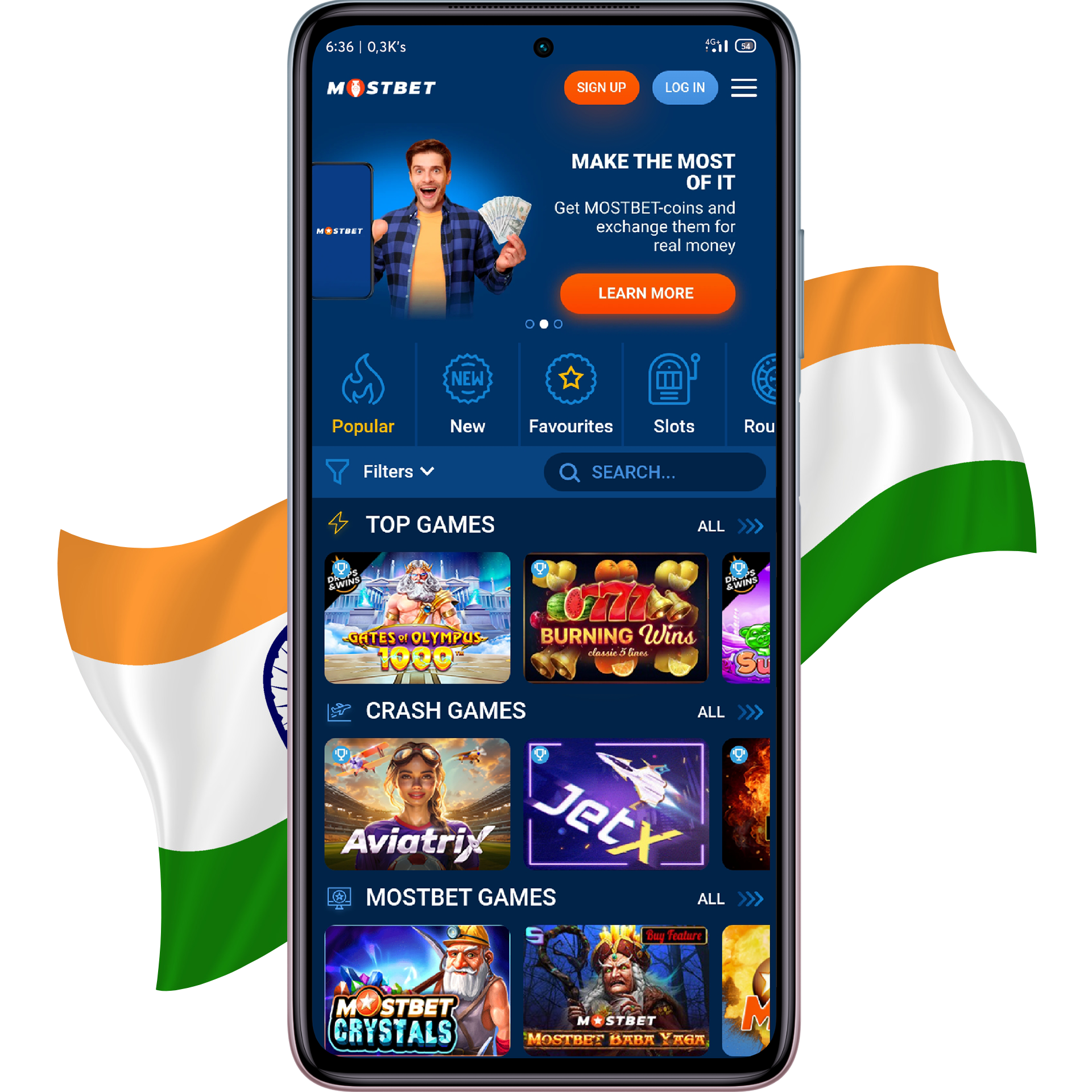 Mobile Application Mostbet