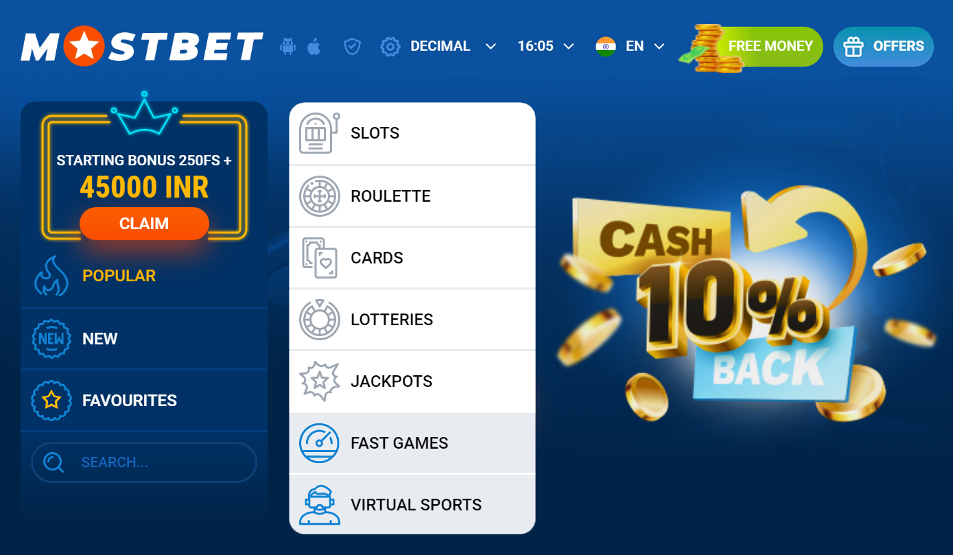 Review of the official Mostbet Casino website